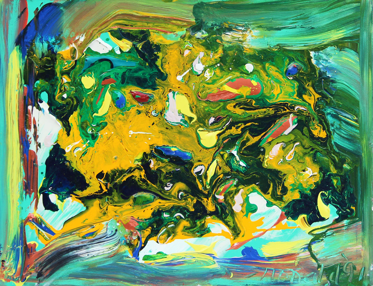 William Ronald, Bosch’s Bash 2, acrylic on canvas, 1991