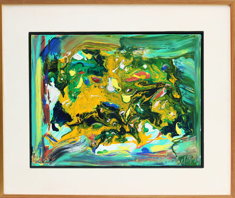 William Ronald, Bosch’s Bash 2, acrylic on canvas, 1991 - view 2