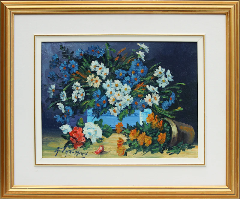 Armand Tatossian, Arrangement of Flowers, oil on canvas - view 2
