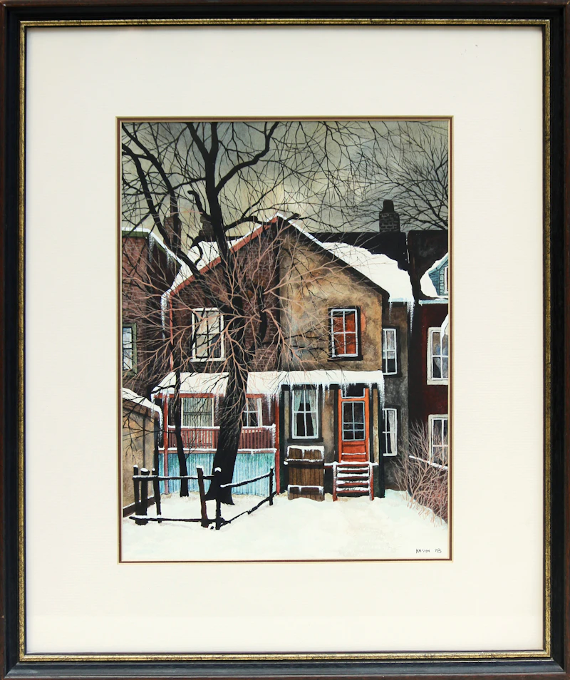 John Kasyn, Wellesley Street, watercolour - view 2
