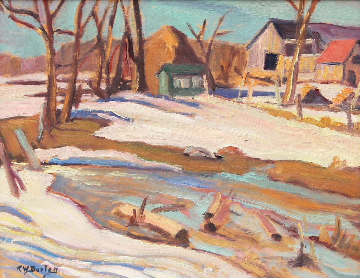 Ralph Wallace Burton, From Burritts Rapids, Ontario, oil on board