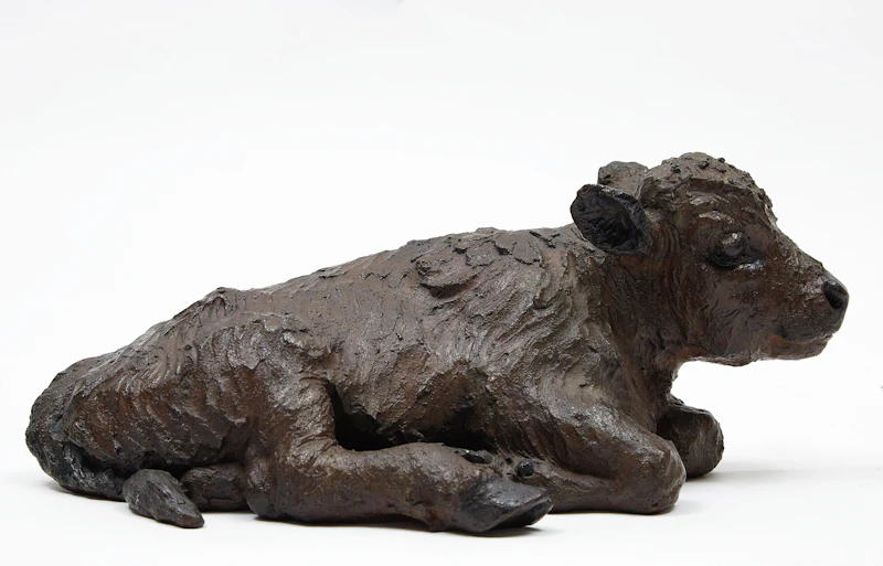 Joe Fafard, Le Veau de Brian , patinated bronze, 1987 - view 2