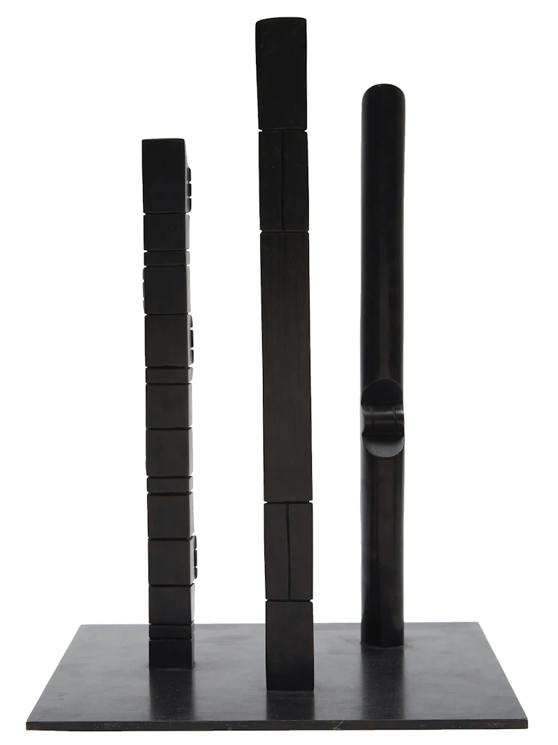 Sorel Etrog, Three Totems, bronze, 1981 - view 3