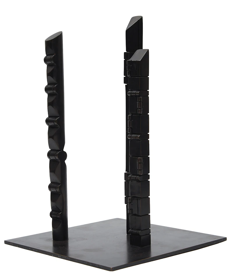 Sorel Etrog, Three Totems, bronze, 1981 - view 4