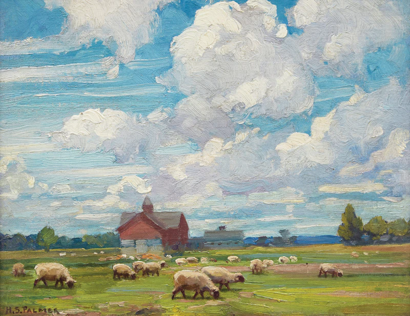 Herbert Sidney Palmer, June Morning, oil on canvas - view 1