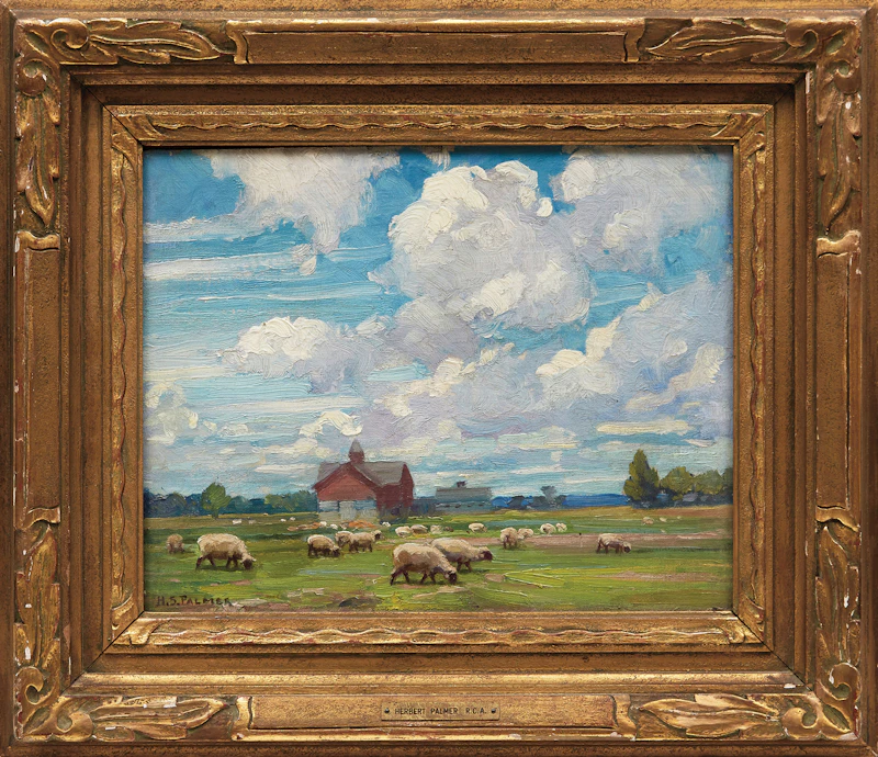 Herbert Sidney Palmer, June Morning, oil on canvas - view 2
