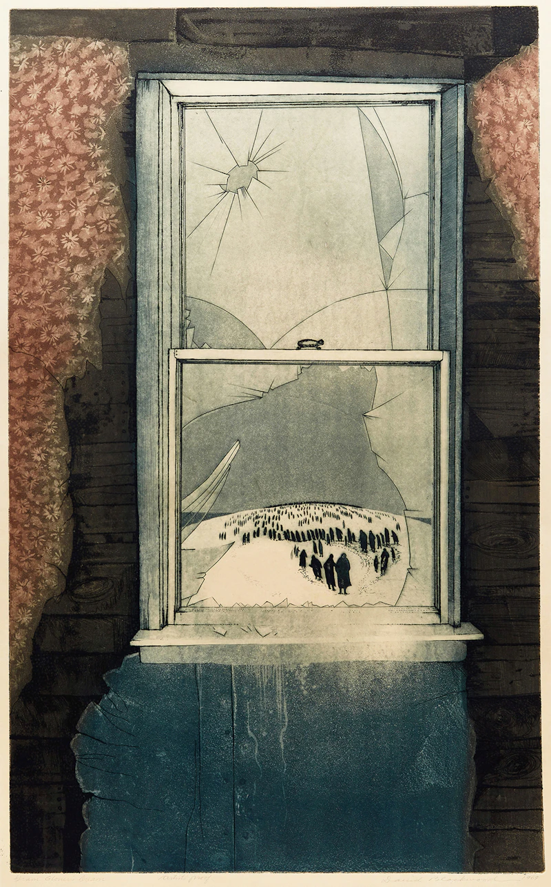 David Lloyd Blackwood, Gram Glover’s Dream, colour etching and aquatint, 1969 - view 2