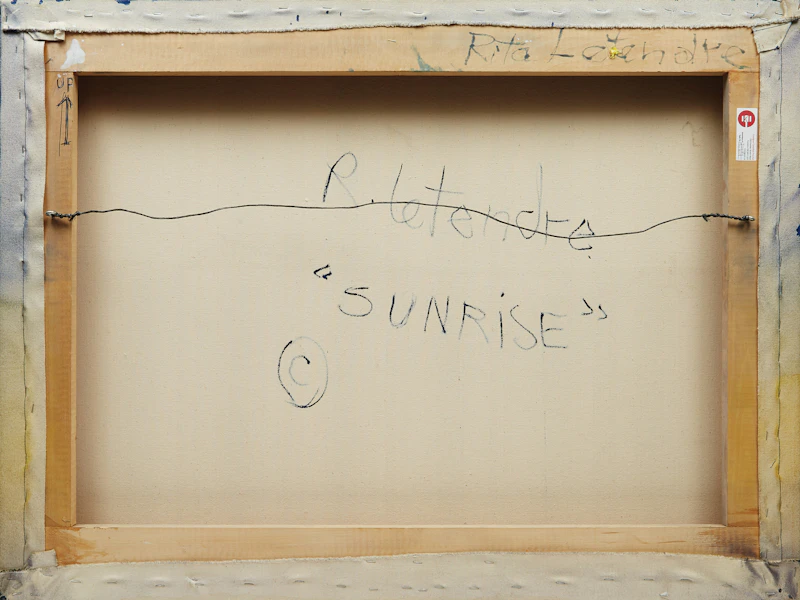 Rita Letendre, Sunrise, acrylic on canvas, 1985 - view 2
