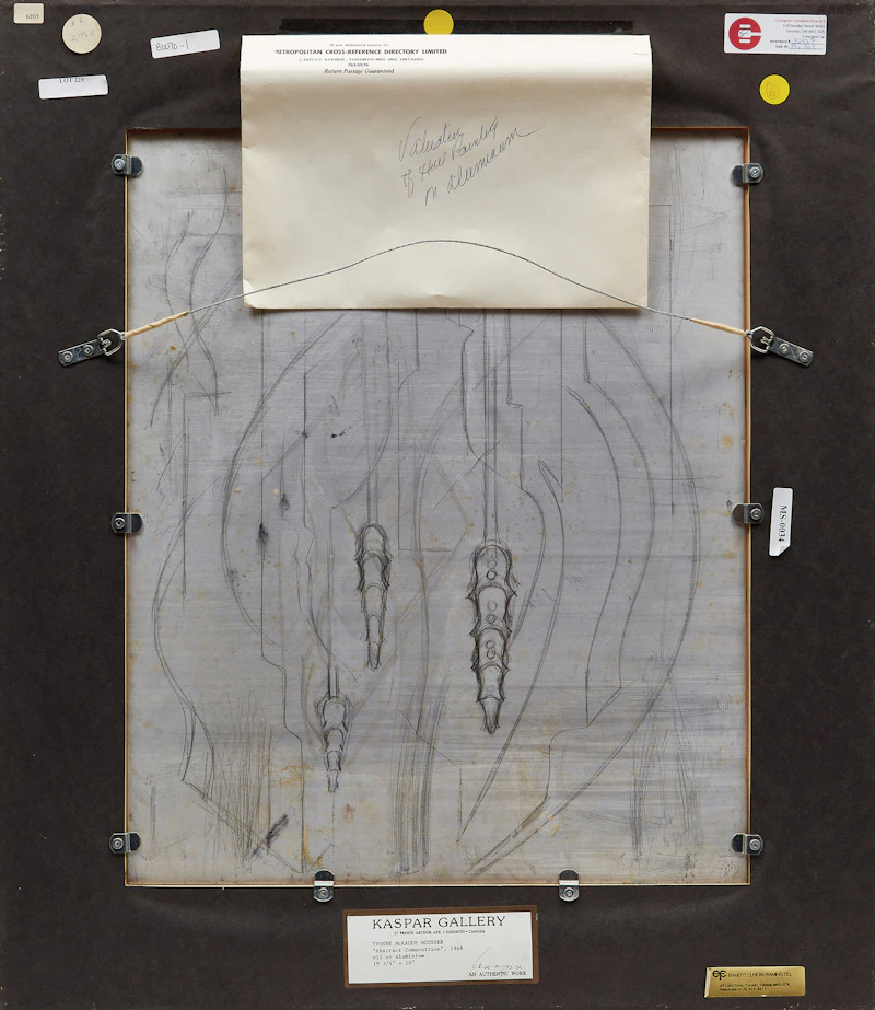 Yvonne McKague Housser, Untitled, oil on aluminum, 1948 - view 3