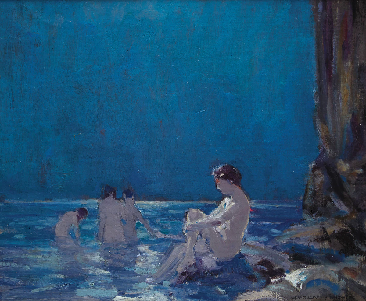 Farquhar McGillivray Strachan Knowles, Women Bathing, oil on canvas