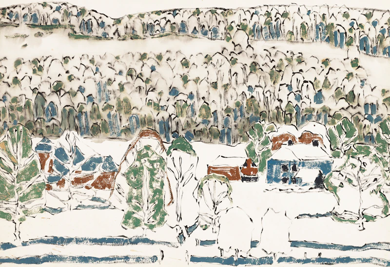 Soft Hills (Misty Hill) (Boston Corners, N.Y.) by David Brown Milne