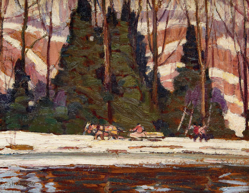 Peter Clapham Sheppard, Hauling the Maple Syrup out of the Bush