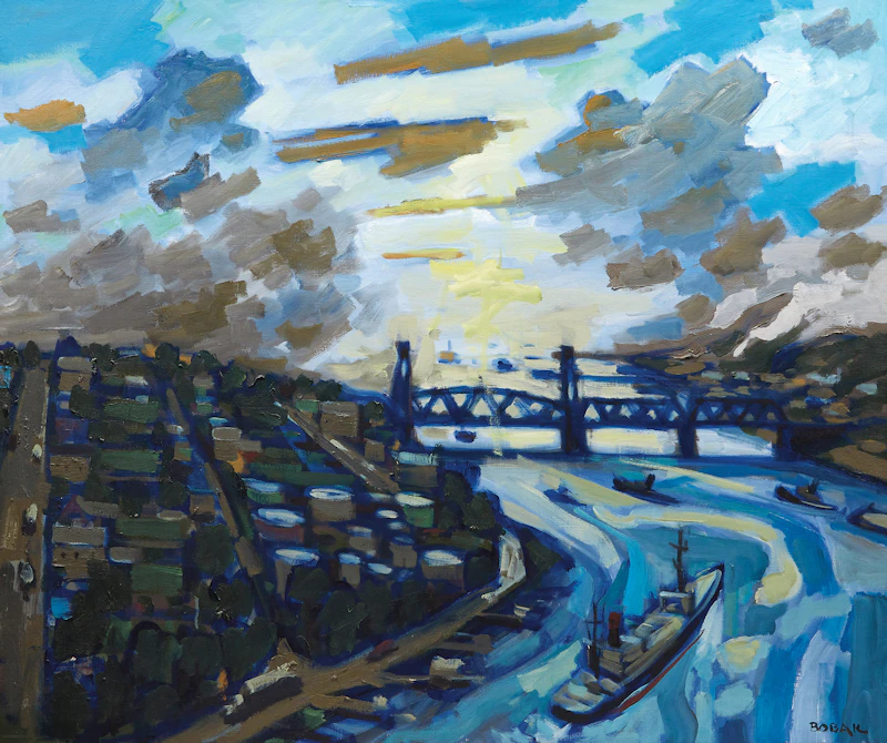 Vancouver Harbour by Bruno Joseph Bobak