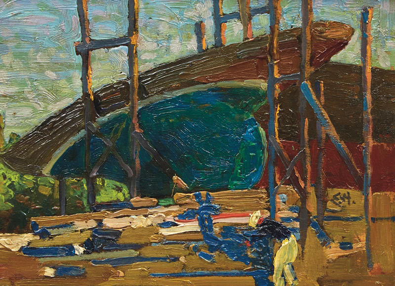 Shipyard by Edwin Headley Holgate