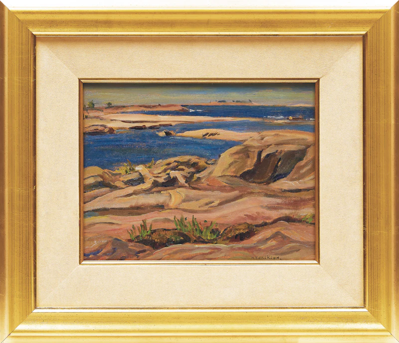 Alexander Young Jackson, South Pine from Split Rock , oil on panel, 1956 - view 2