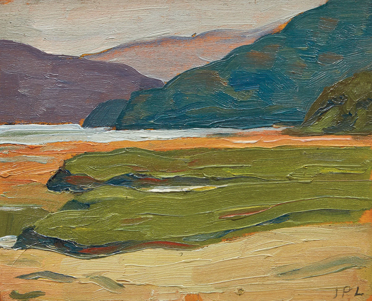 Jean Paul Lemieux, Soleil d’après-midi, oil on panel, 1933