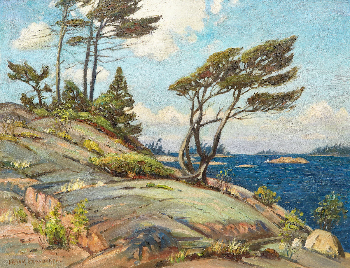 Frank Shirley Panabaker, Georgian Bay Landscape, oil on board