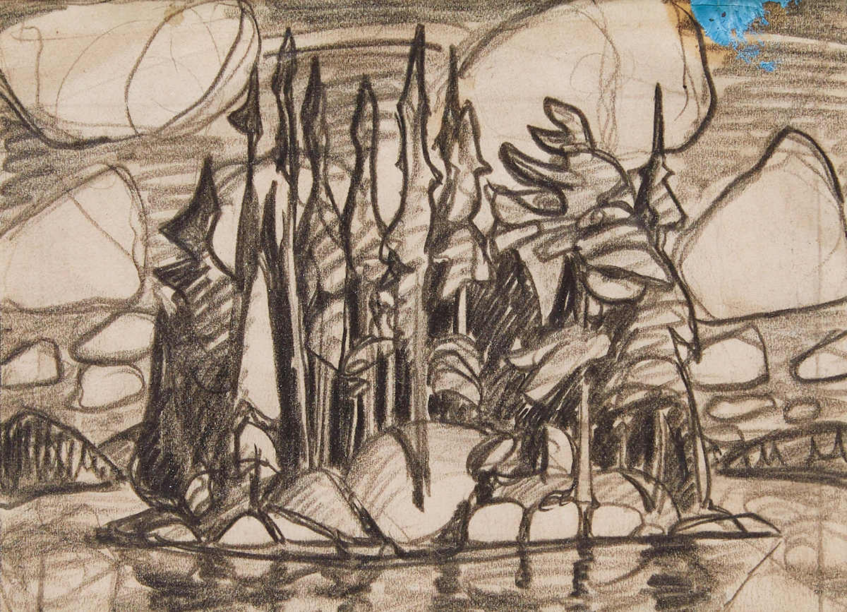 Lawren Stewart Harris, Algoma, graphite on paper