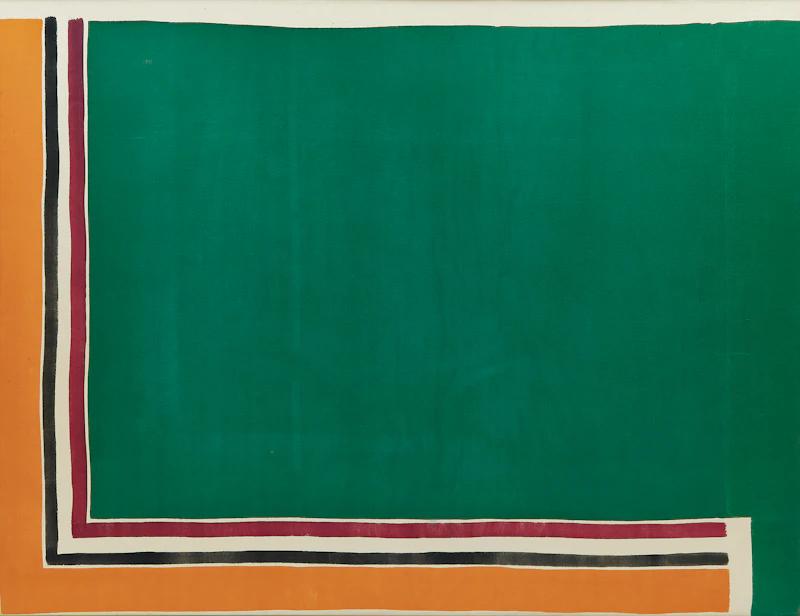 Kenneth Campbell Lochhead, Green Attachment, acrylic on canvas, 1965 - view 1