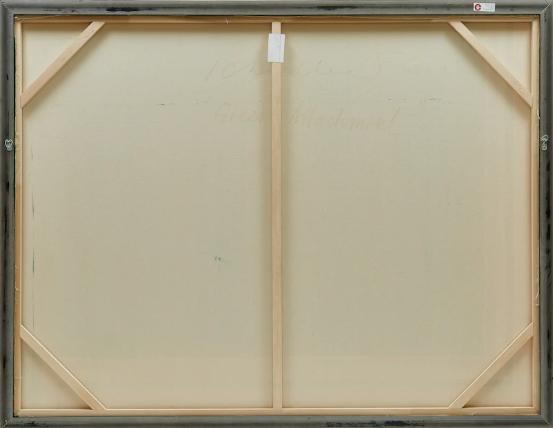 Kenneth Campbell Lochhead, Green Attachment, acrylic on canvas, 1965 - view 3
