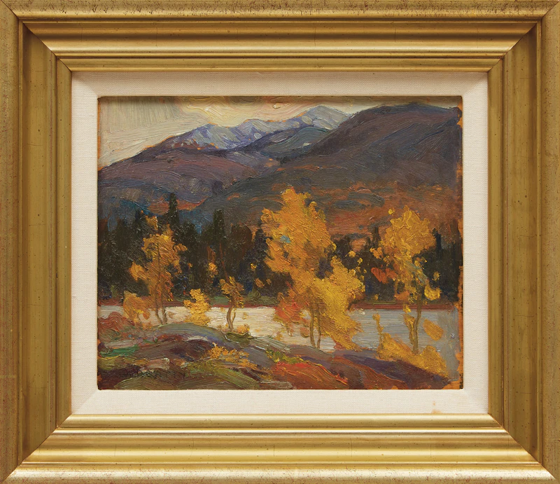 John William Beatty, Lake Edith, Jasper Park (1914), oil on panel, 1914 - view 2