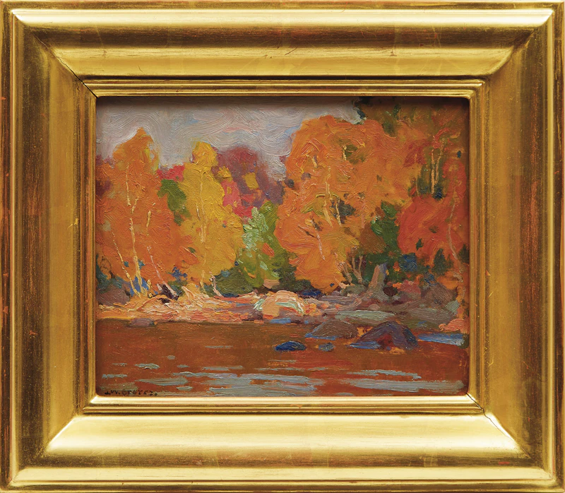 John William Beatty, Autumn, oil on board - view 2