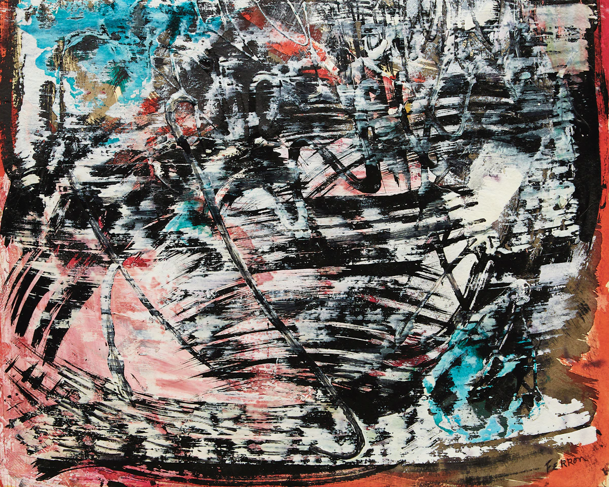 Marcelle Ferron, Untitled, mixed media on paper