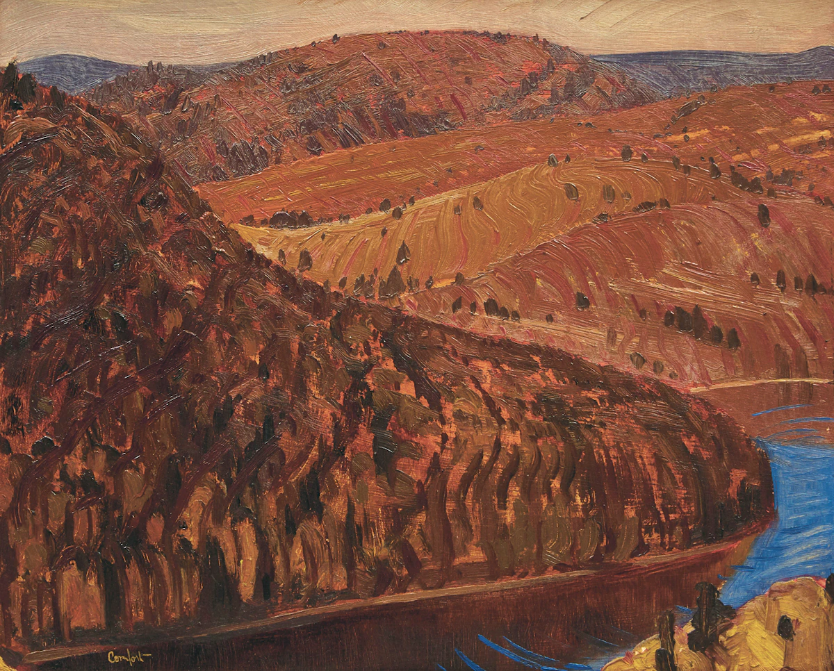Charles Fraser Comfort, Above Eagle Lake, oil on board