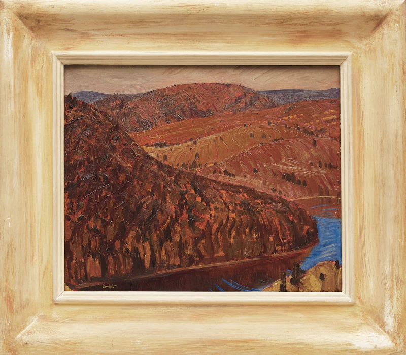 Charles Fraser Comfort, Above Eagle Lake, oil on board - view 2