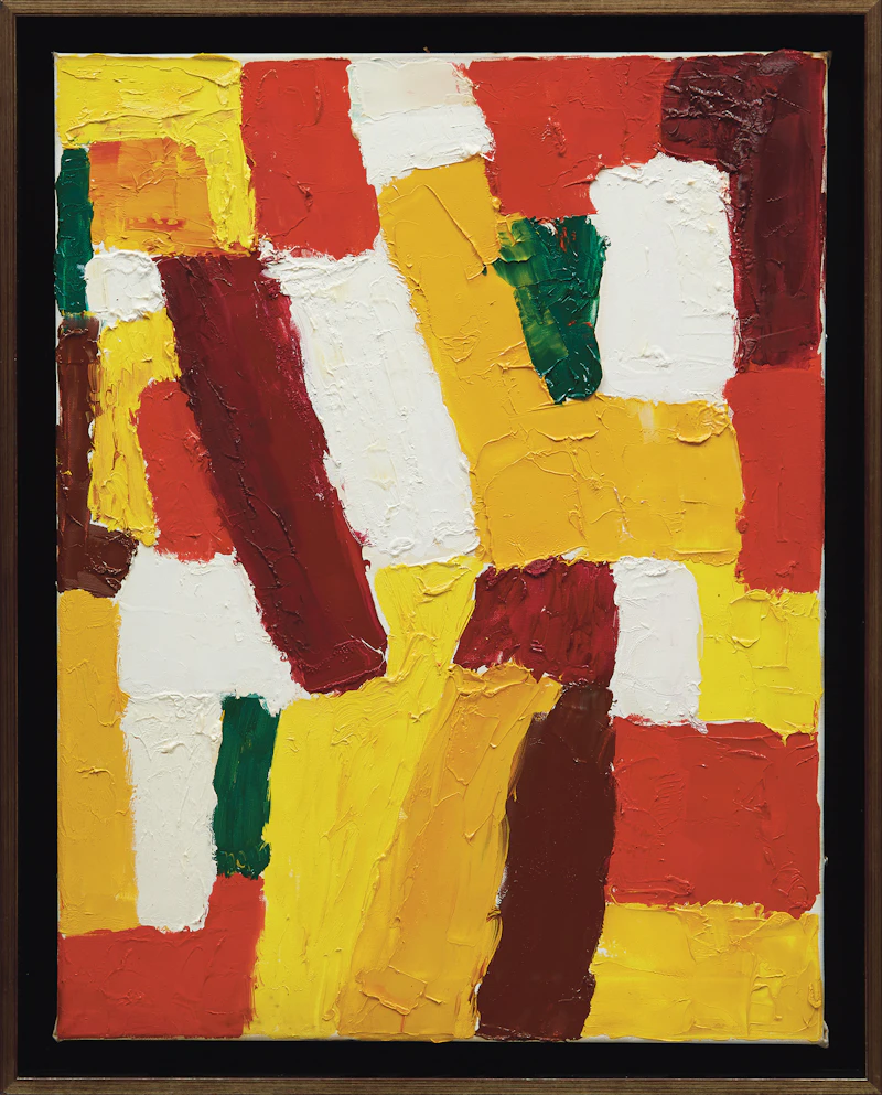Guido Molinari, Untitled, oil on linen, 1955 - view 2