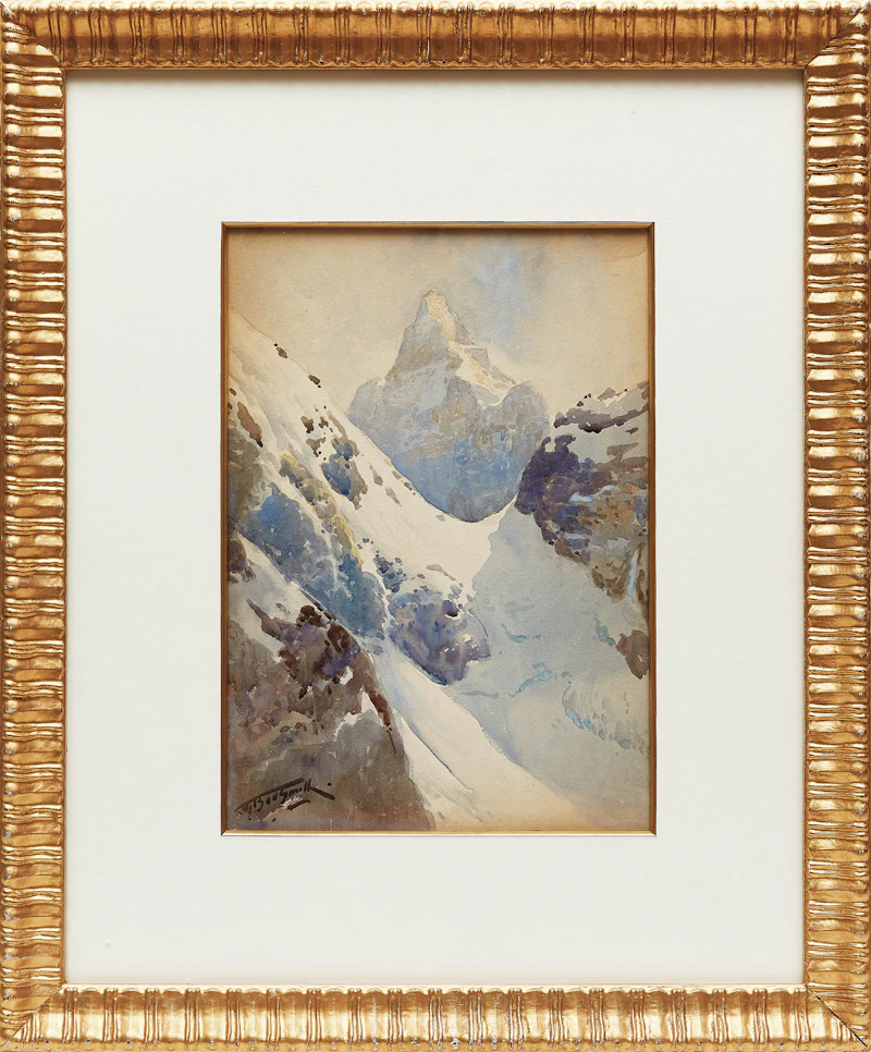 Frederic Marlett Bell-Smith, Abbott Pass and Mount Biddle, watercolour - view 2