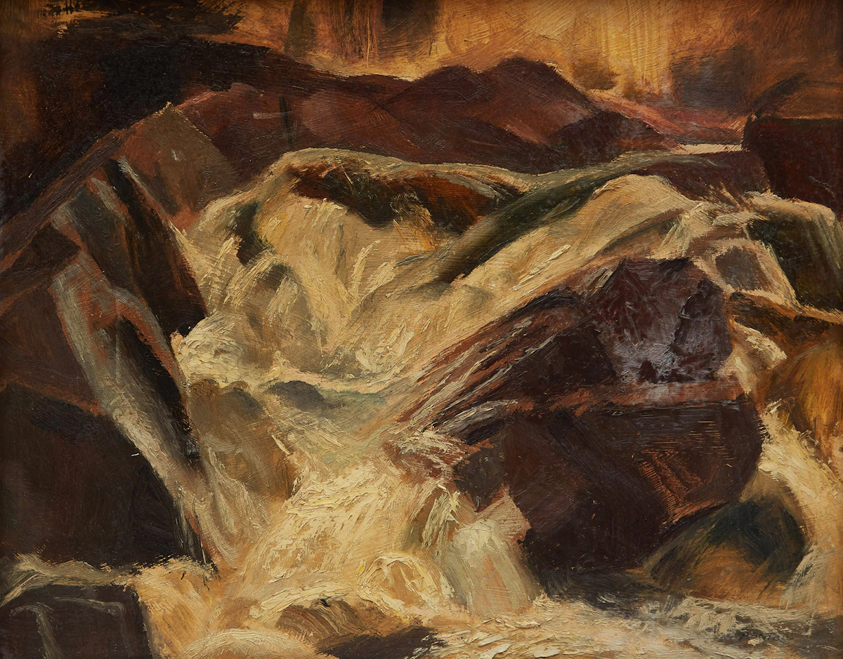 Lawrence Arthur Colley Panton, Untitled Landscape, oil on board