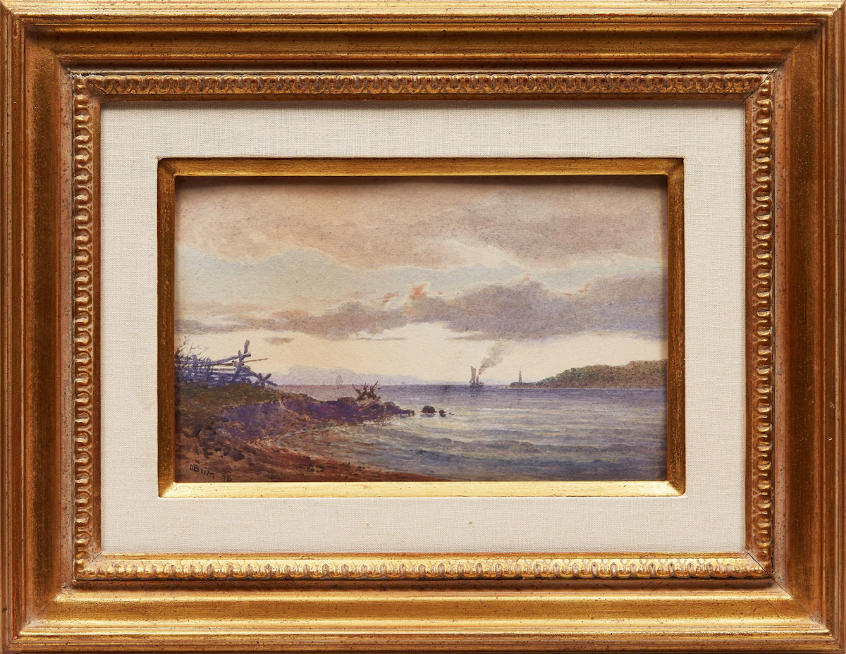 Lucius Richard O'Brien, Steamer on the St. Lawrence, watercolour, 1878