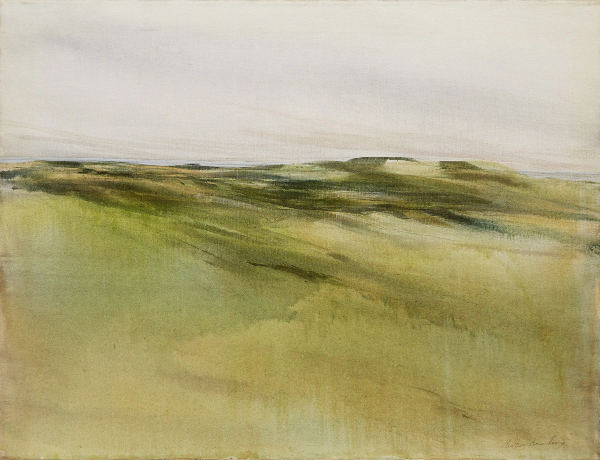Geoffrey David Armstrong, Tundra Hills, Coppermine, acrylic on canvas, 1979