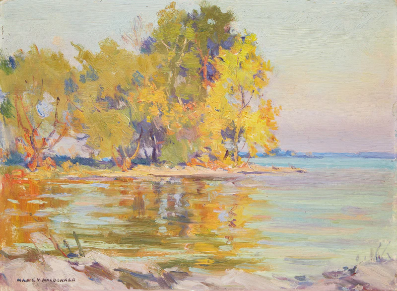 Shoreline Landscape by Manly Edward MacDonald