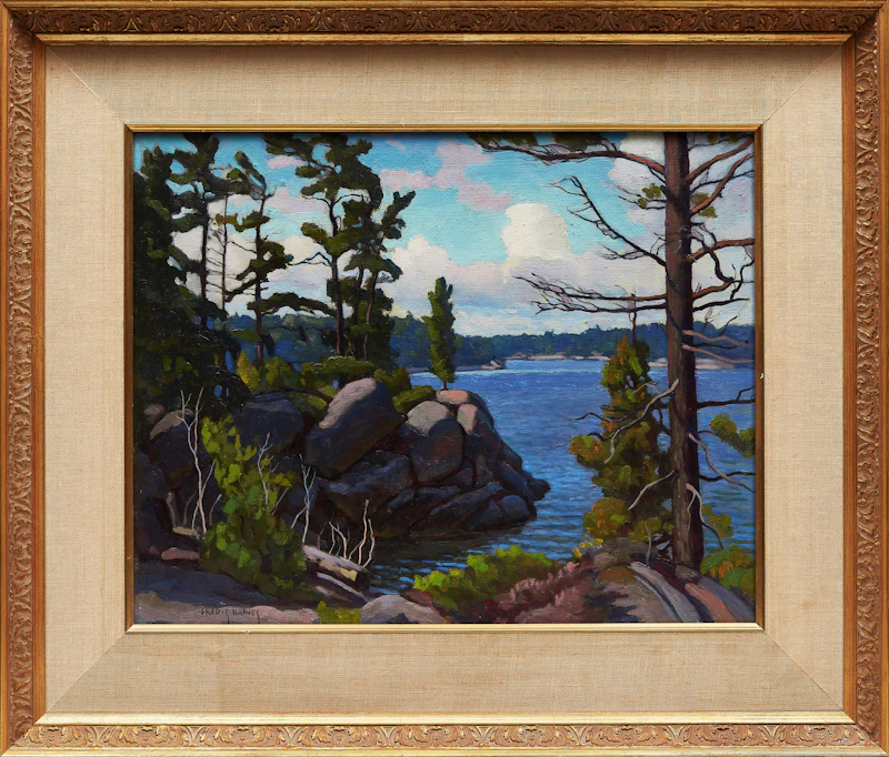 Frederick Stanley Haines, Canoe Channel (Parry Sound), oil on masonite - view 2