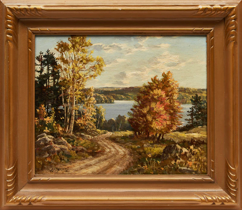 Otto Planding, Winding Road; Northern Ontario Near Huntsville; Muskoka, three oil paintings - view 2