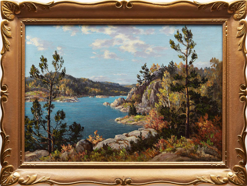 Otto Planding, Winding Road; Northern Ontario Near Huntsville; Muskoka, three oil paintings - view 5
