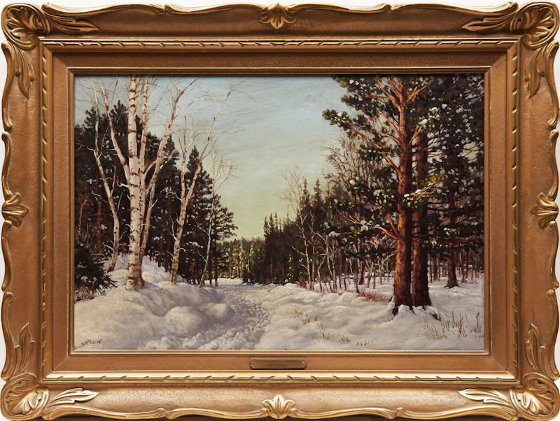 Otto Planding, Winding Road; Northern Ontario Near Huntsville; Muskoka, three oil paintings - view 8