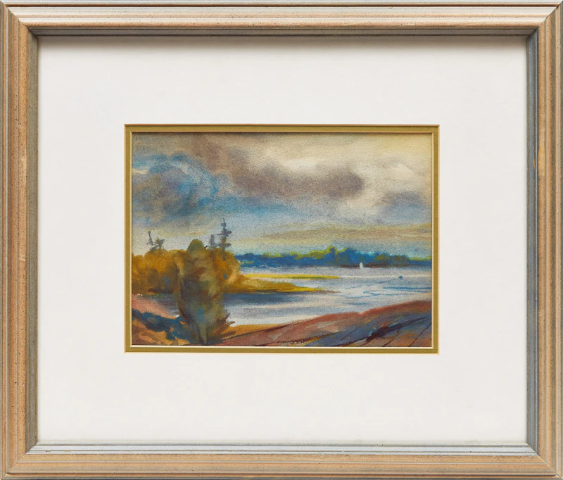 Owen Staples, Cabin Within The Trees; River Scene, two works - view 5