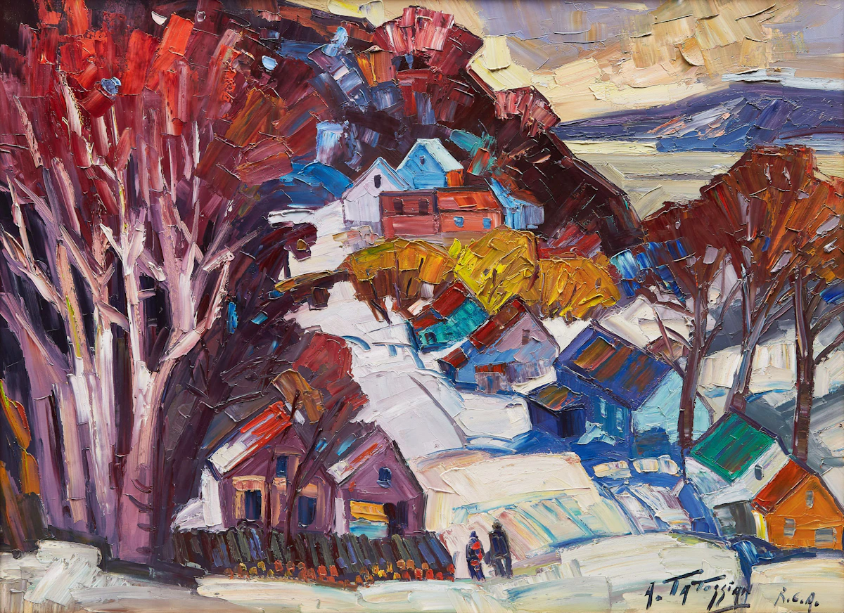 Armand Tatossian, Charlevoix, oil on canvas