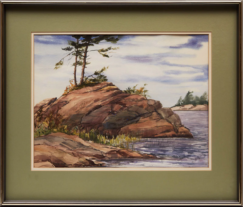 Pauline Holacin-Kulha, At Cognashene, Georgian Bay, watercolour - view 2