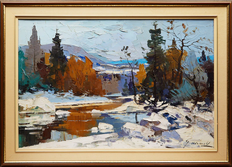 Geza Gordon Marich, Spring Break Up, oil on canvas - view 2