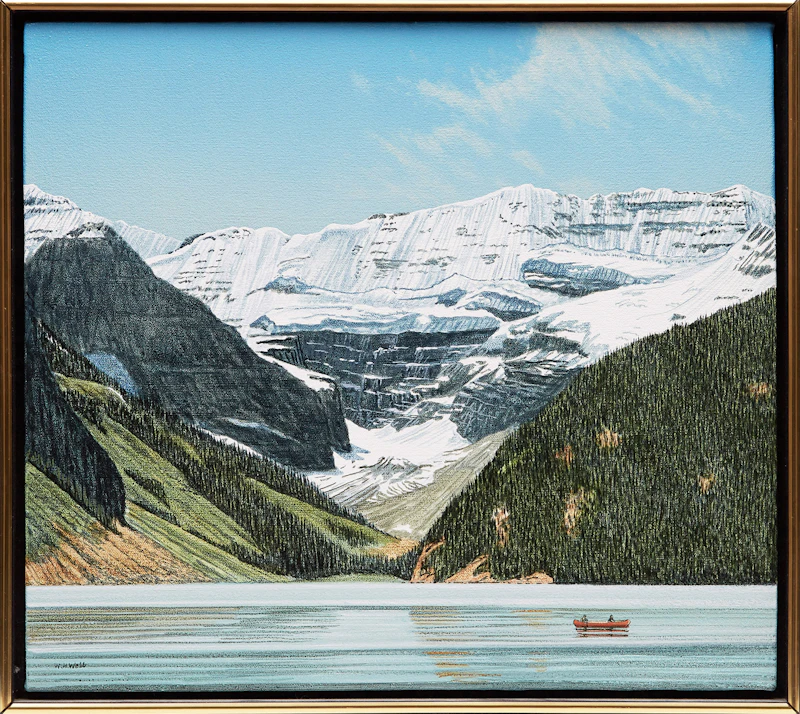 William H. Webb, Summer Study, Lake Louise, acrylic on canvas, 1996 - view 2