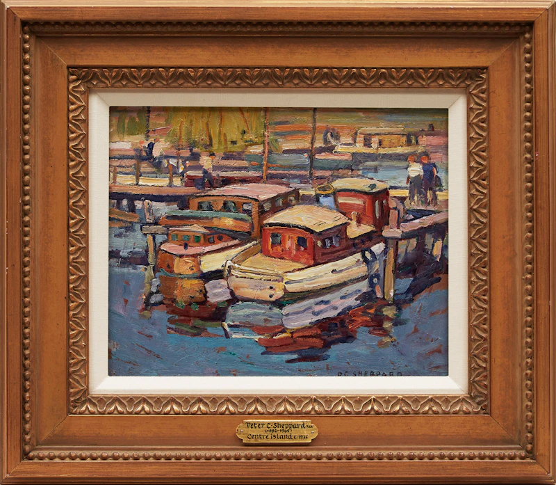 Peter Clapham Sheppard, Centre Island, oil on board - view 2