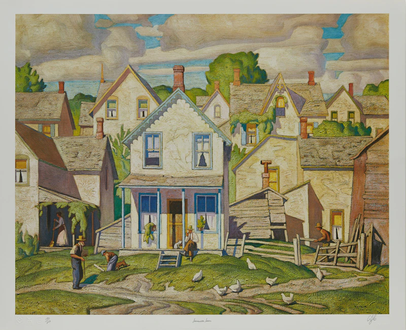 Alfred Joseph Casson, Portfolio of serigraphs, thirty serigraphs - view 3