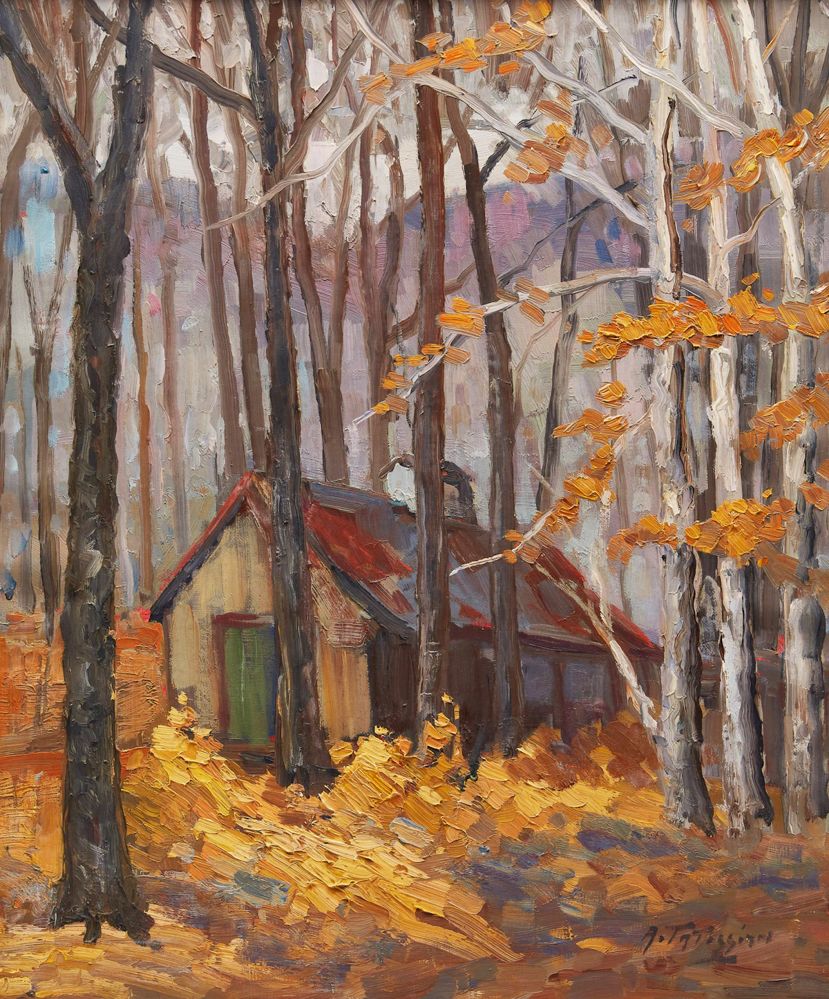 Armand Tatossian, St Hilaire, oil on canvas