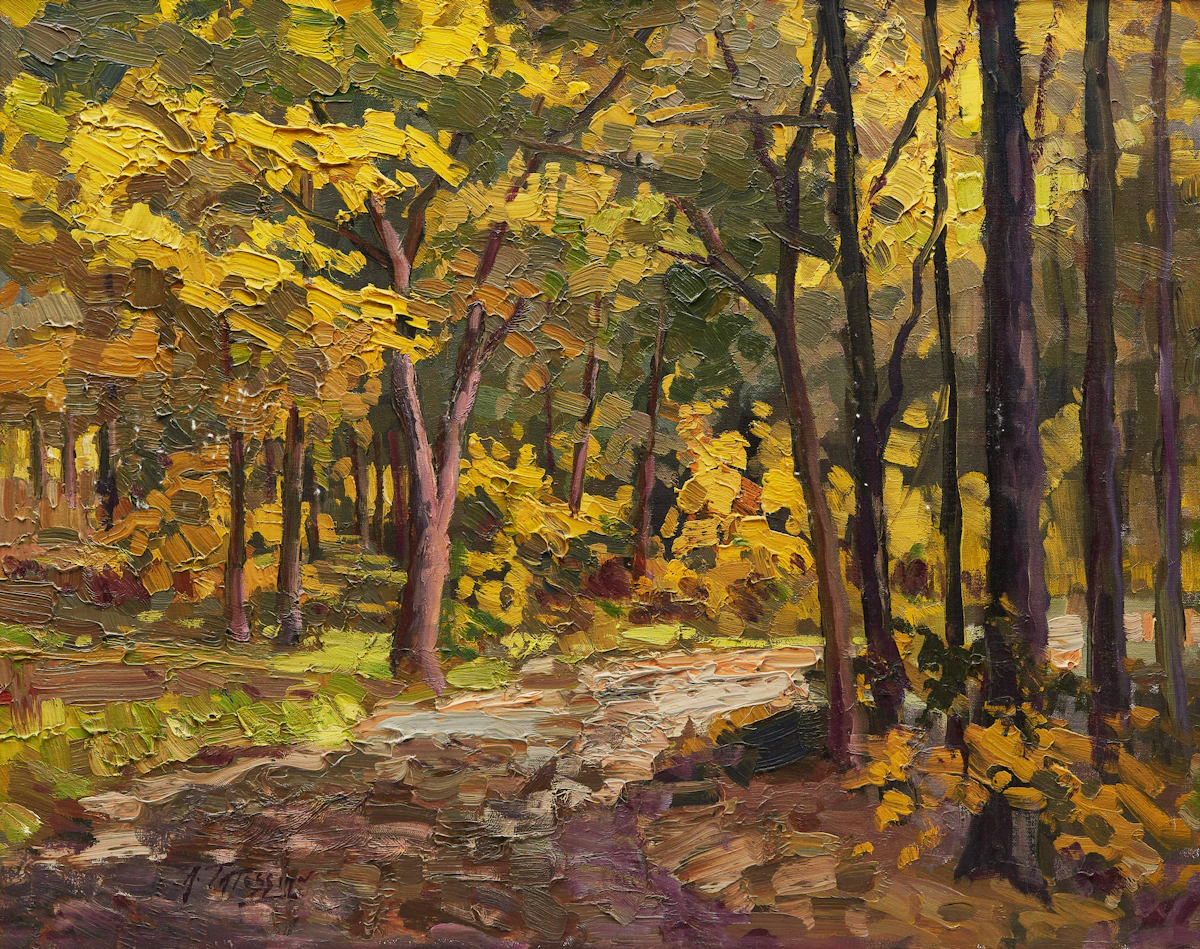 Armand Tatossian, Près de St. Jovite, oil on canvas