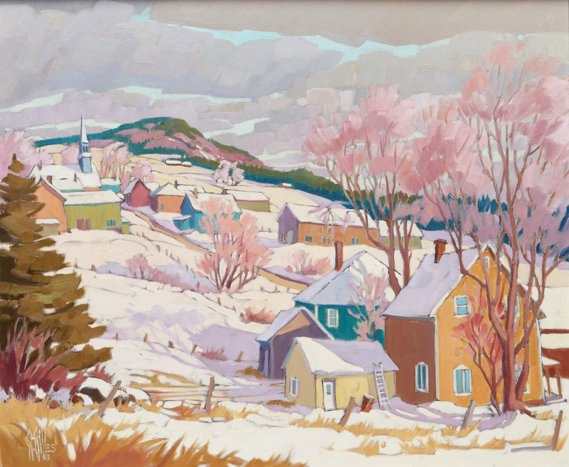 St. Gilles, Hiver dans le village