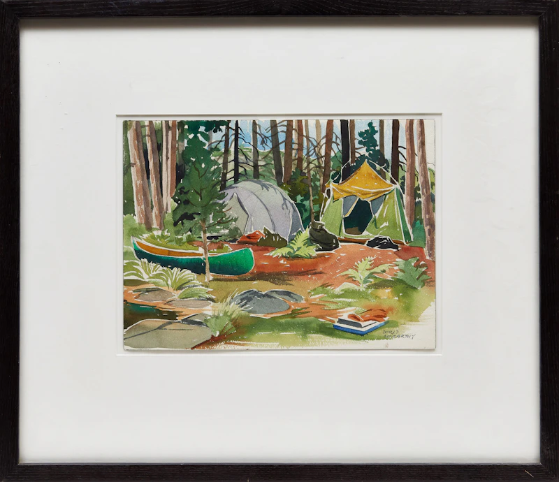 Doris Jean McCarthy, Camping Trip, Killarney Park, watercolour, circa 1988 - view 2